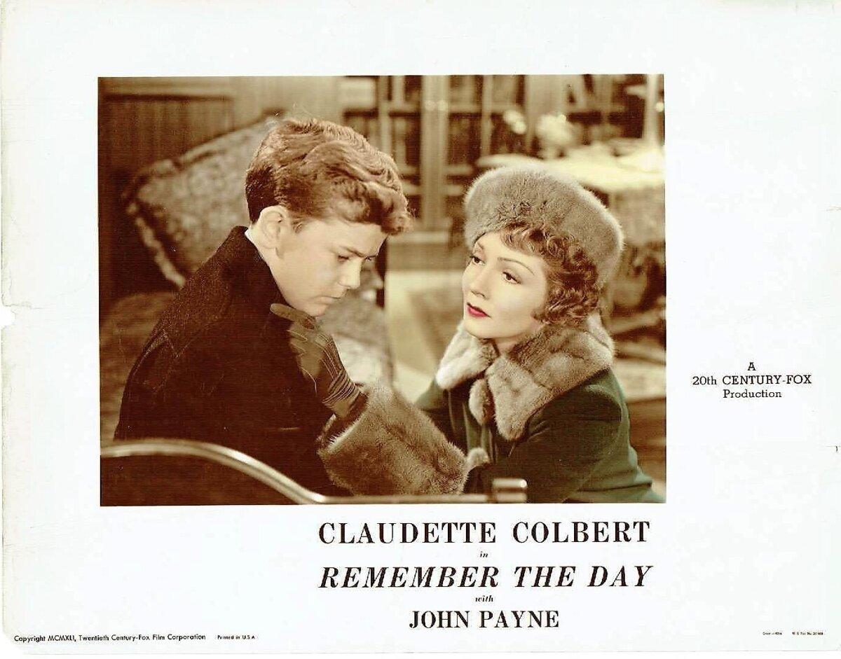Lobby card for "Remember the Day." (20th Century Fox/MovieStillsDB)