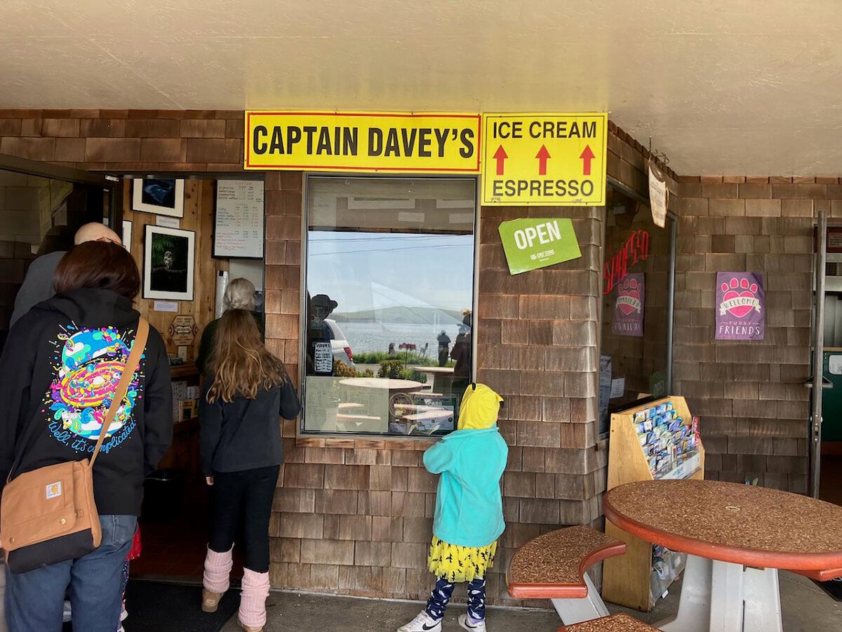 Captain Davey's, a tiny storefront in Bodega Bay, serves up coffee, ice cream, and affogatos to visitors. (Kate Bradshaw/Bay Area News Group)