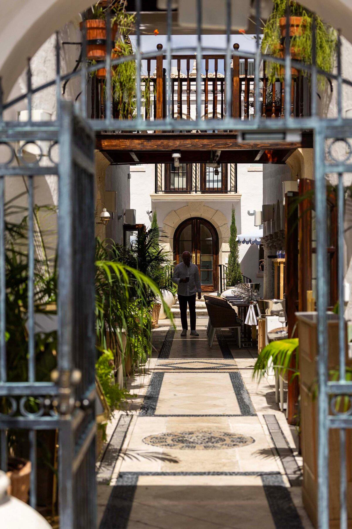 A look through the entrance of Donatella on May 1, 2025, in Miami, Florida. (D.A. Varela/Miami Herald/TNS)