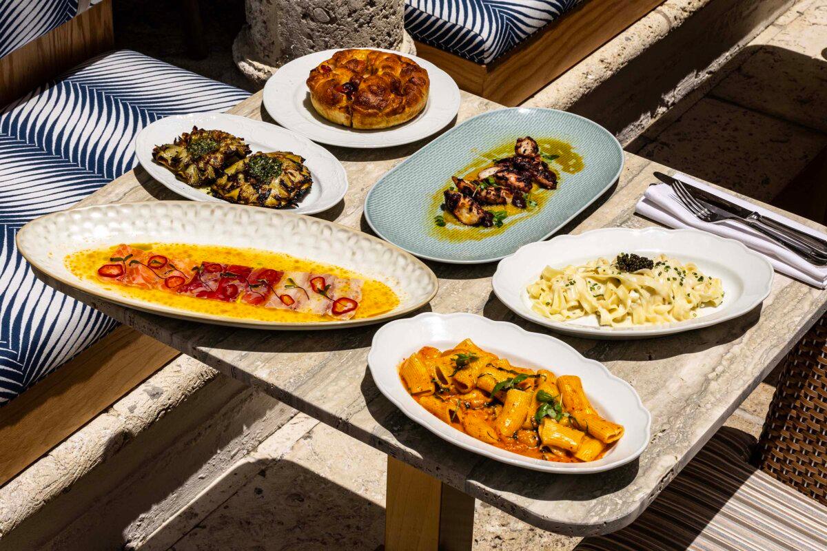 Signature dishes from the restaurant at Donatella on May 1, 2025, in Miami, Florida. (D.A. Varela/Miami Herald/TNS)