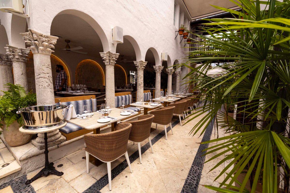 An interior shot of the dining area of Donatella on May 1, 2025, in Miami, Florida. (D.A. Varela/Miami Herald/TNS)