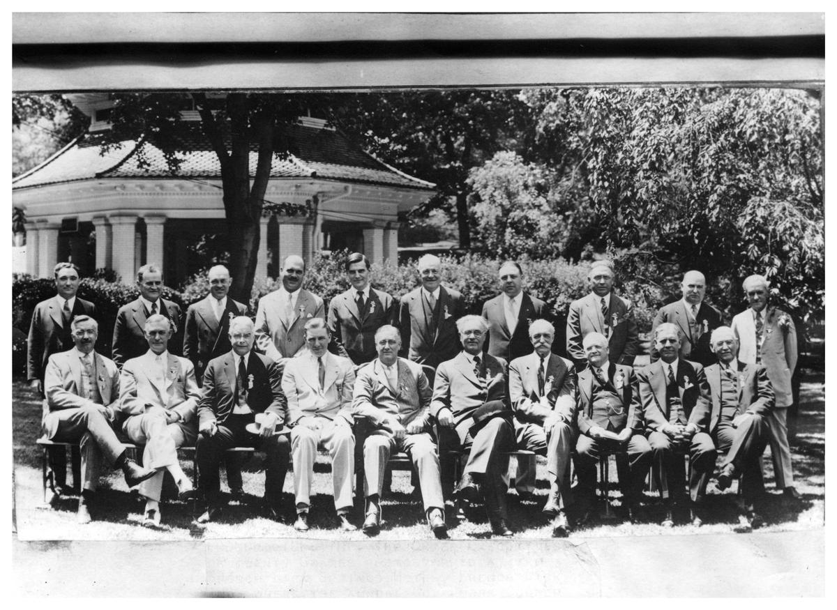 The 1931 National Governor's Conference, held at French Lick Springs Hotel on June 2, 1931. (Public domain)