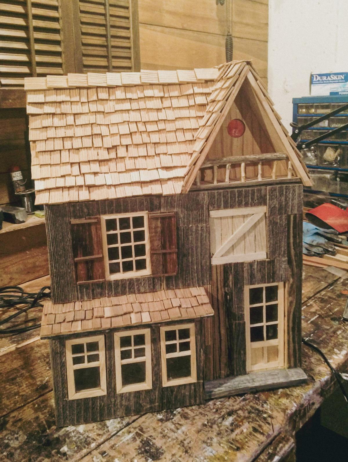 Each doll house takes between 30 and 50 hours to assemble. (Courtesy of Tom Bresadola)