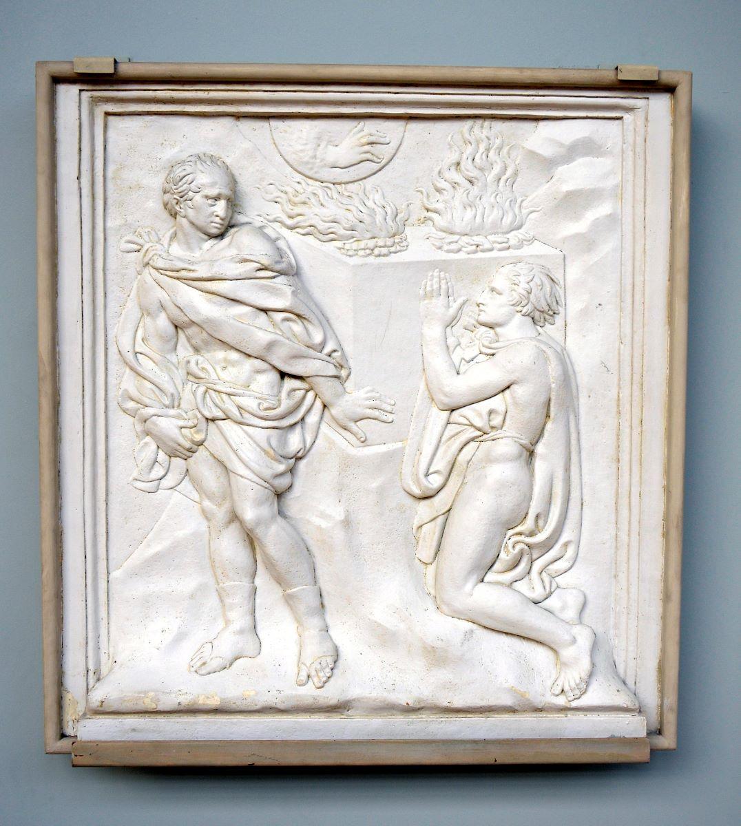 Cain and Abel. Plaster cast after bronze (1425–1438) by Jacopo Della Quercia (1374–1438), Bologna, Italy. National Museum of Scotland, Edinburgh. (<a href="https://commons.wikimedia.org/wiki/User:Neuroforever">Neuroforever</a>/<a href="https://creativecommons.org/licenses/by-sa/4.0/">CC BY-SA 4.0</a>)