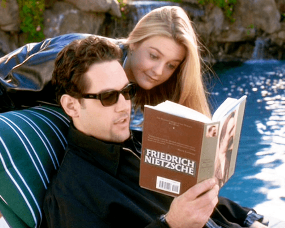Cher (Alicia Silverstone) and her annoying older stepbrother Josh (Paul Rudd), in "Clueless." (Paramount Pictures)