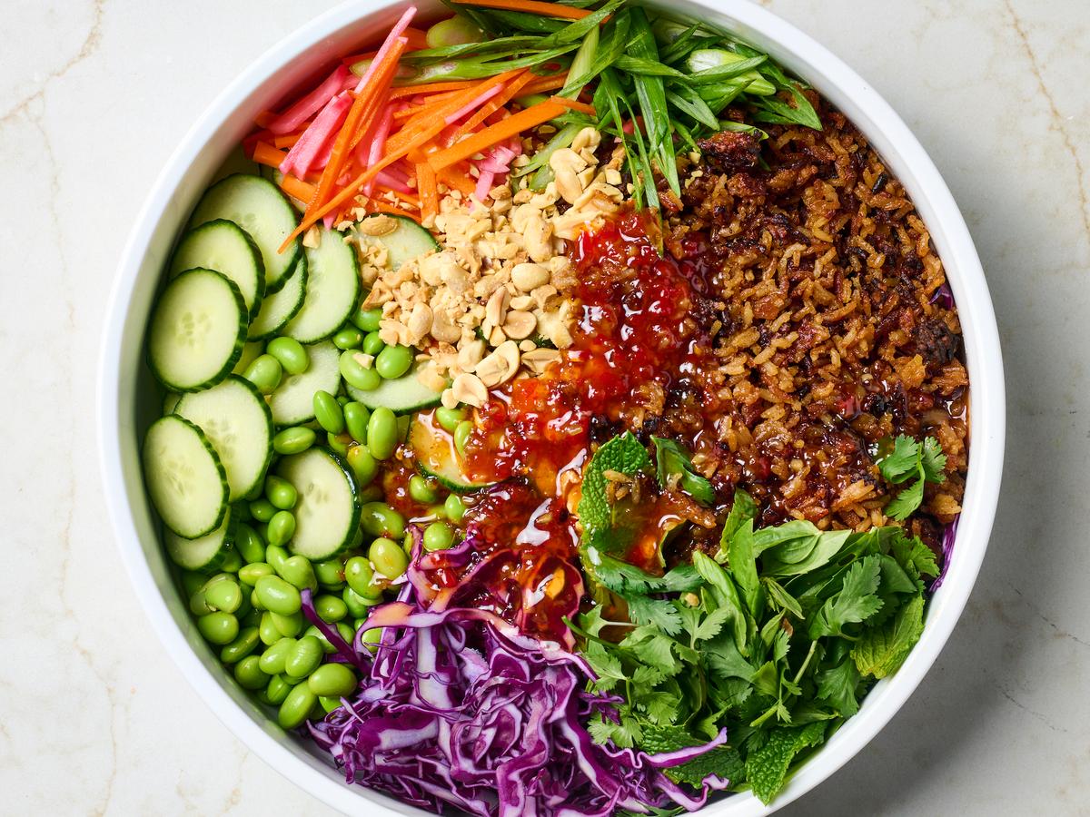 My Crispy Rice Salad Is Like a Summer Roll in a Bowl