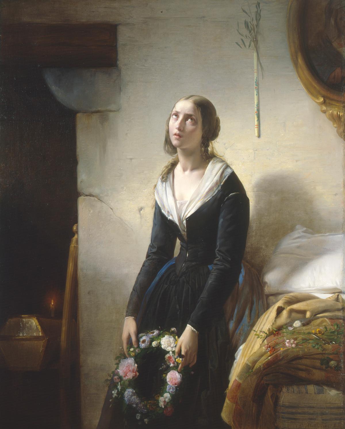 "Mother Mourning the Death of Her Child," 1845, by Giuseppe Molteni. (Public Domain)