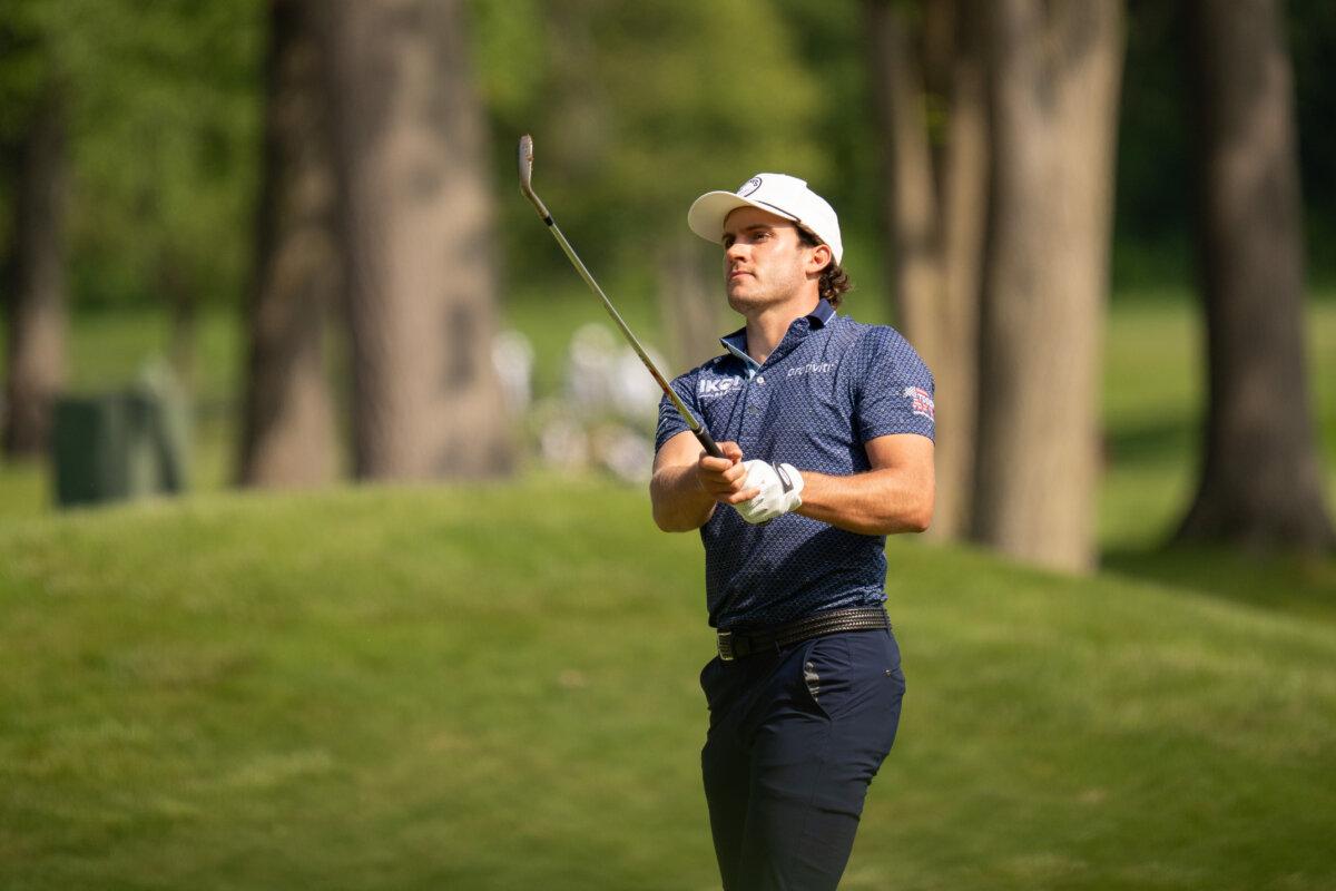 James Nicholas during U.S. Open Qualifying at Canoe Brook Country Club. (Courtesy of MGA)