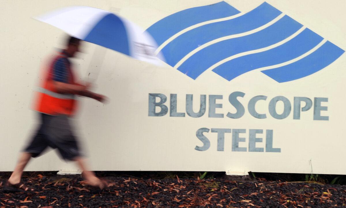The BlueScope Steel refinery in Port Kembla near Sydney, Australia, on Nov. 22, 2011. (Torsten Blackwood/AFP via Getty Images)