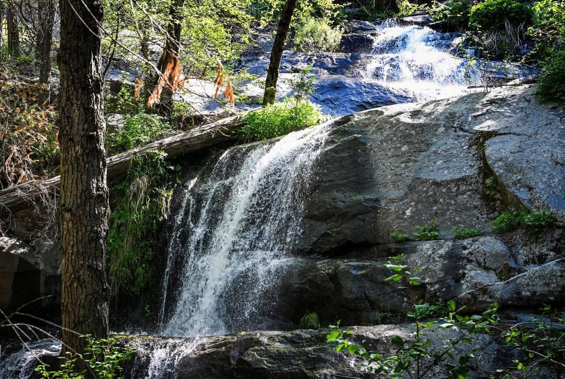 The walk to Crystal Cave in Sequoia National Park requires a half-mile hike but the views are quite pleasant and include sights of waterfalls along the way. (Craig Kohlruss/Fresno Bee/TNS)