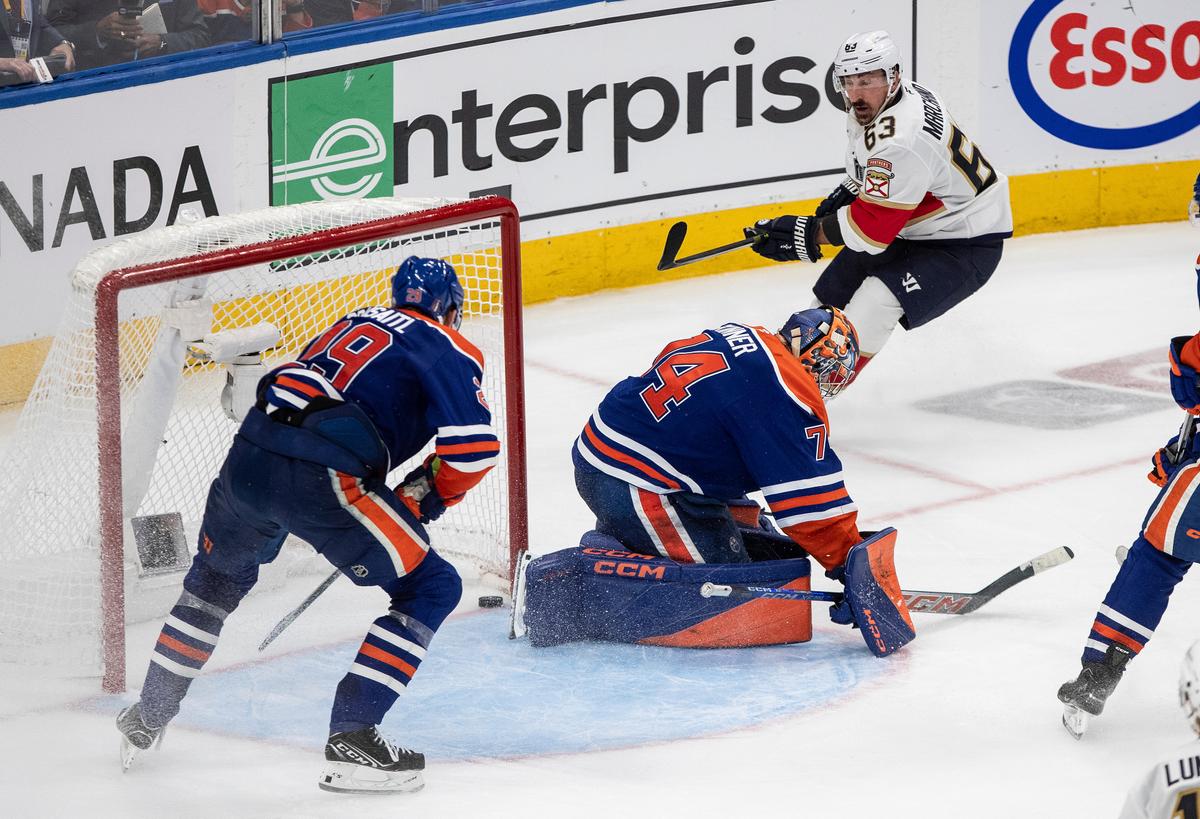 Marchand Scores in 2nd OT, Panthers Beat Oilers 5-4 in Game 2 to Even the Stanley Cup Final