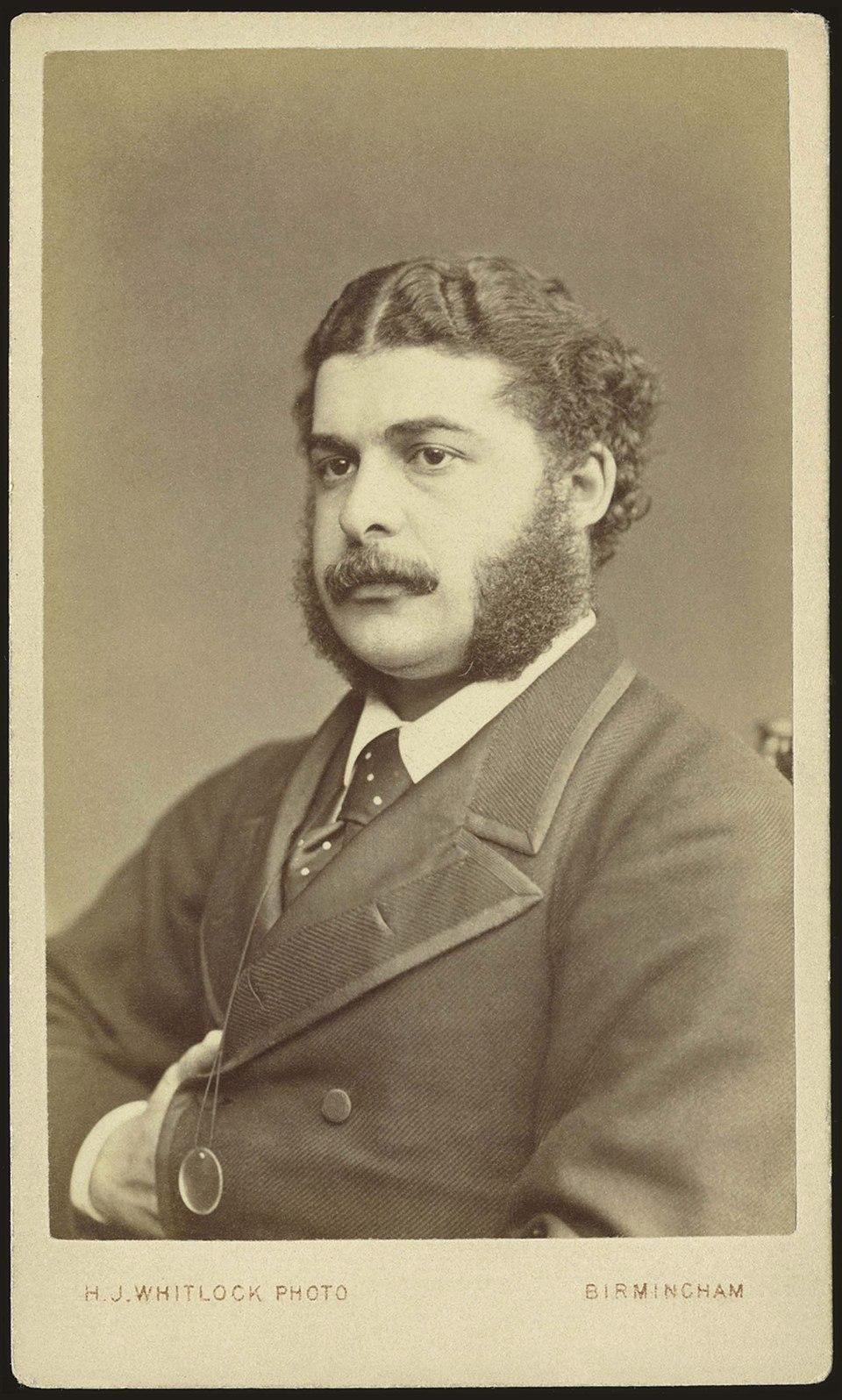 An 1870 portrait of Arthur Sullivan, taken by H.J. Whitlock. (Public Domain)