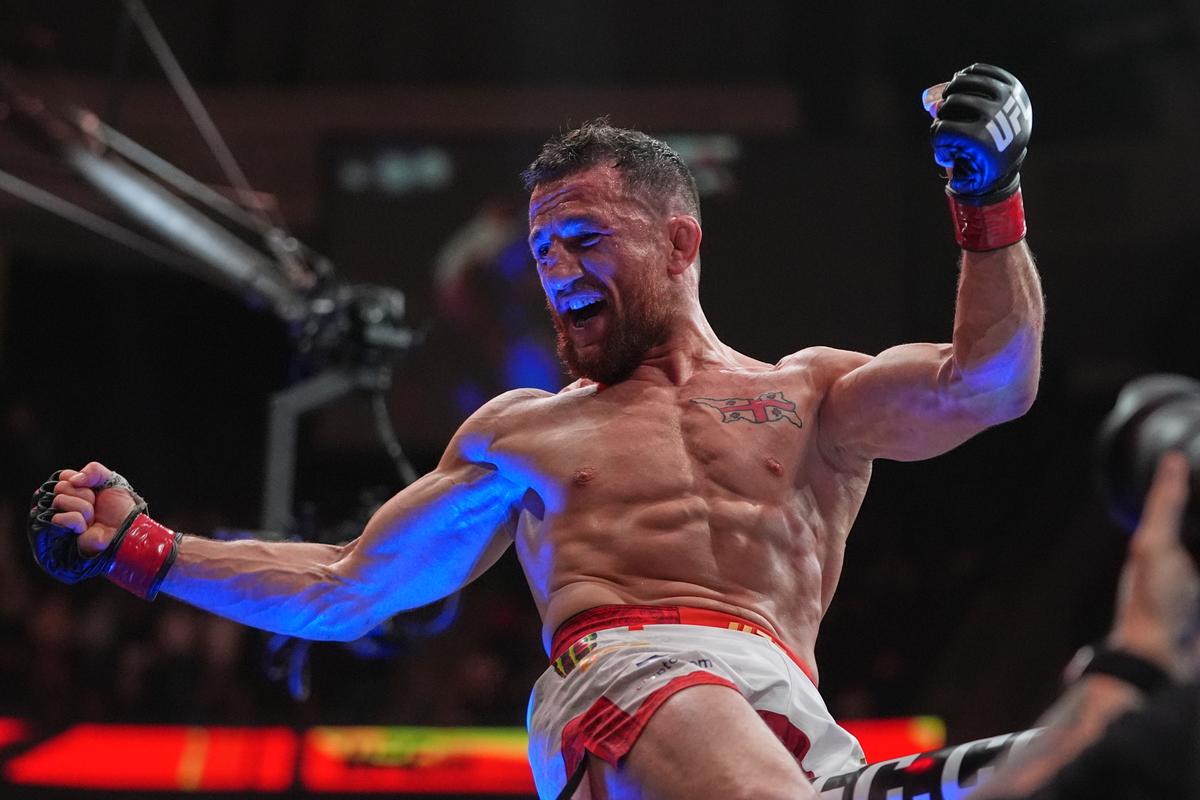 Harrison, Dvalishvili Celebrate as 135-Pound Champions at UFC 316