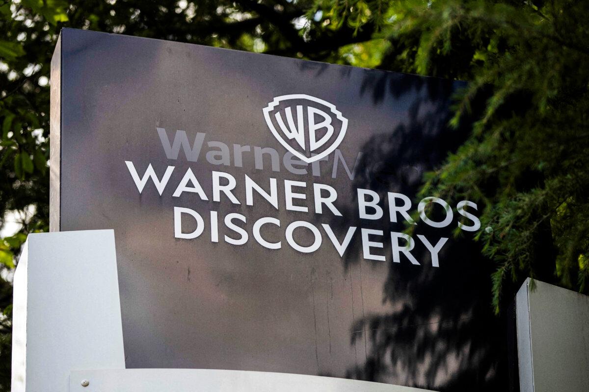 Exterior of the Warner Bros. Discovery Atlanta campus in Atlanta on May 2, 2023. (Alyssa Pointer/Reuters)
