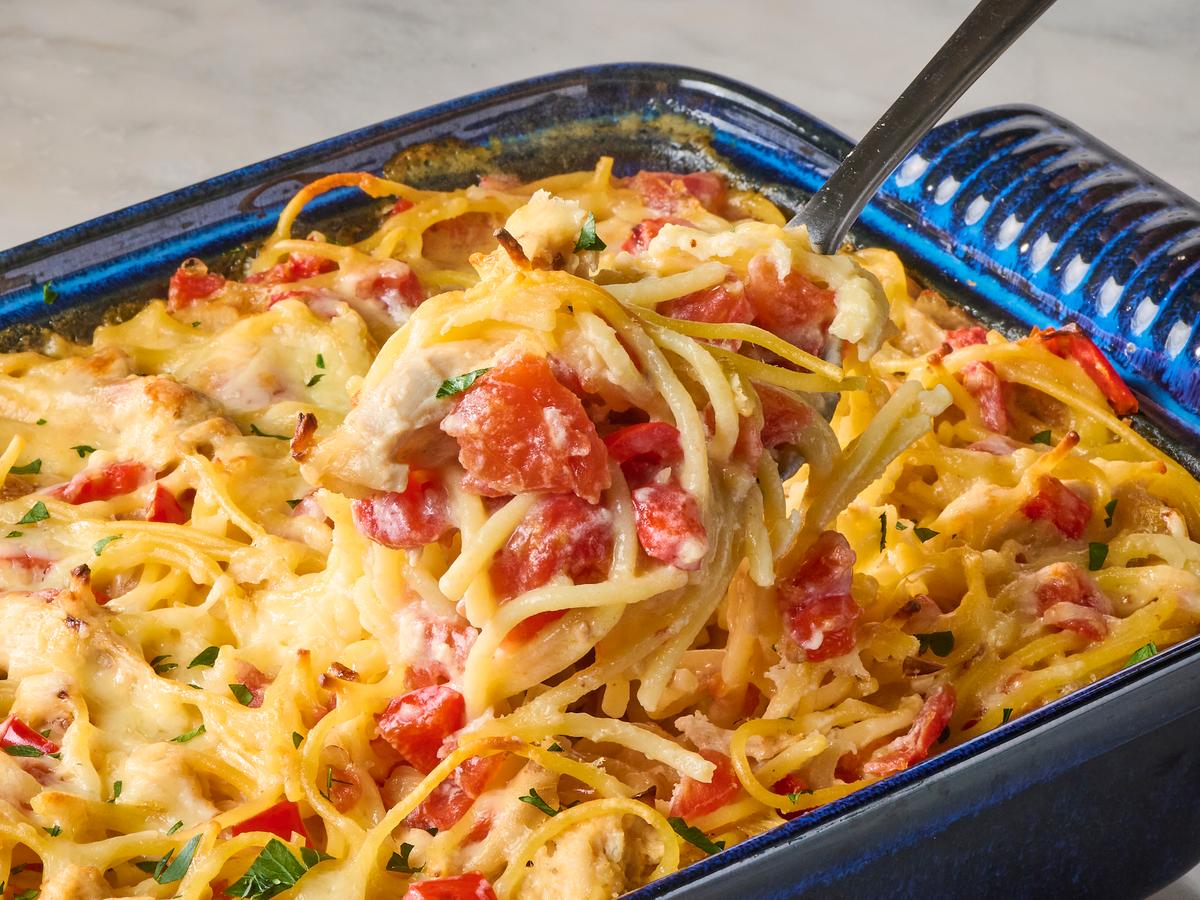 My Cheesy Spaghetti Casserole Is the 1 Meal the Whole Family Loves