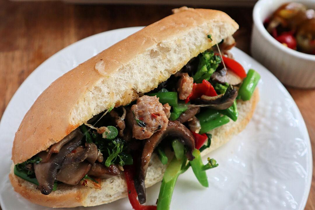 Sausage and Broccoli Rabe Sub Riffs on Philly Classic