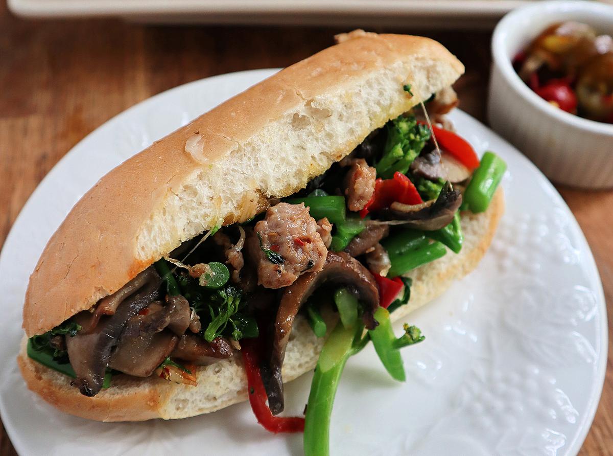 Sausage and Broccoli Rabe Sub Riffs on Philly Classic