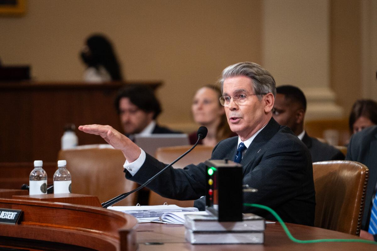 House Republicans Introduce Bill to Change Federal Reserve’s Dual Mandate 2 Treasury Secretary Scott Bessent testifies before the House Ways and Means Committee on Capitol Hill in Washington on June 11, 2025. (Madalina Vasiliu/The Epoch Times)
