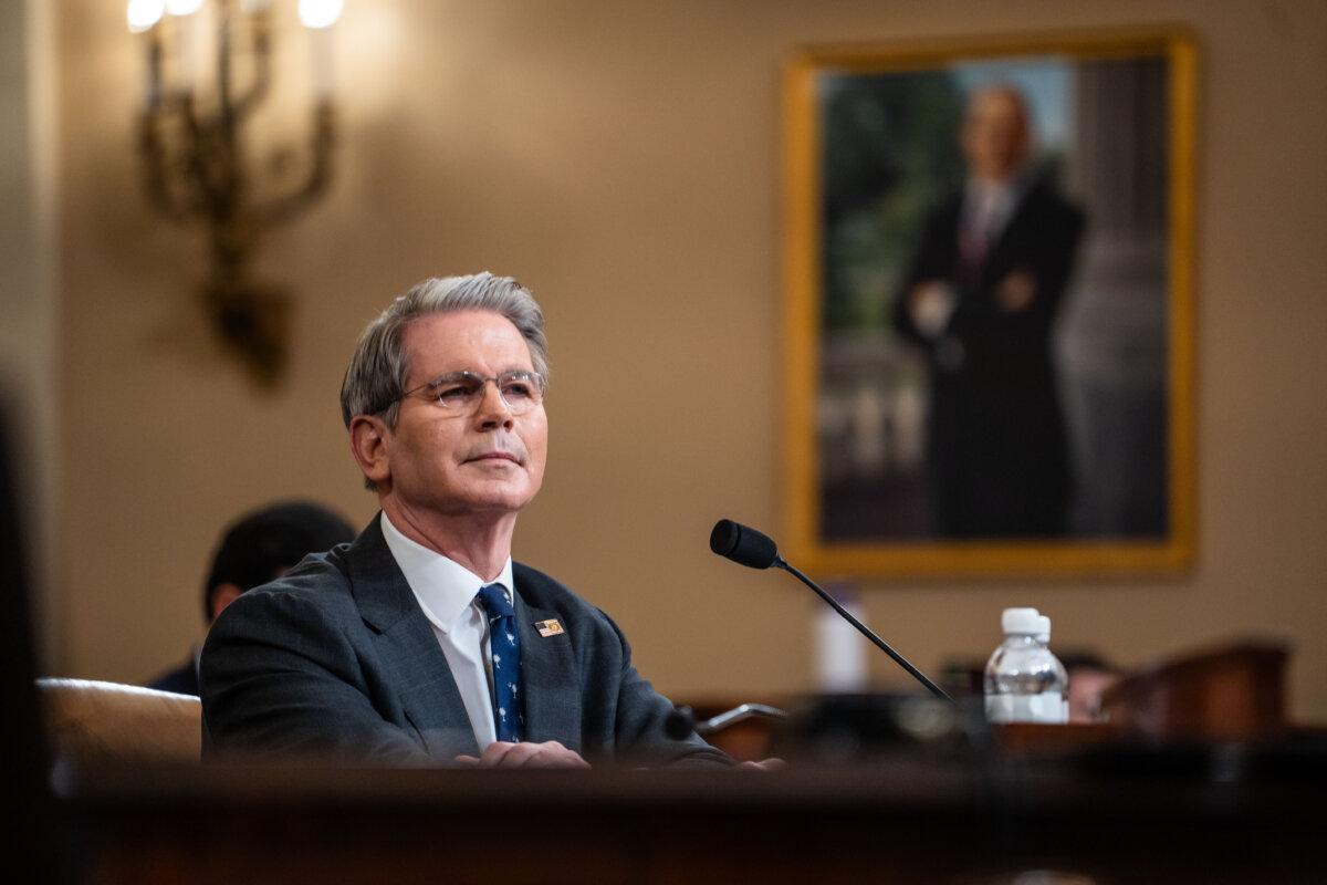 Treasury Secretary Scott Bessent testifies before the House Ways and Means Committee on Capitol Hill in Washington on June 11, 2025. (Madalina Vasiliu/The Epoch Times)