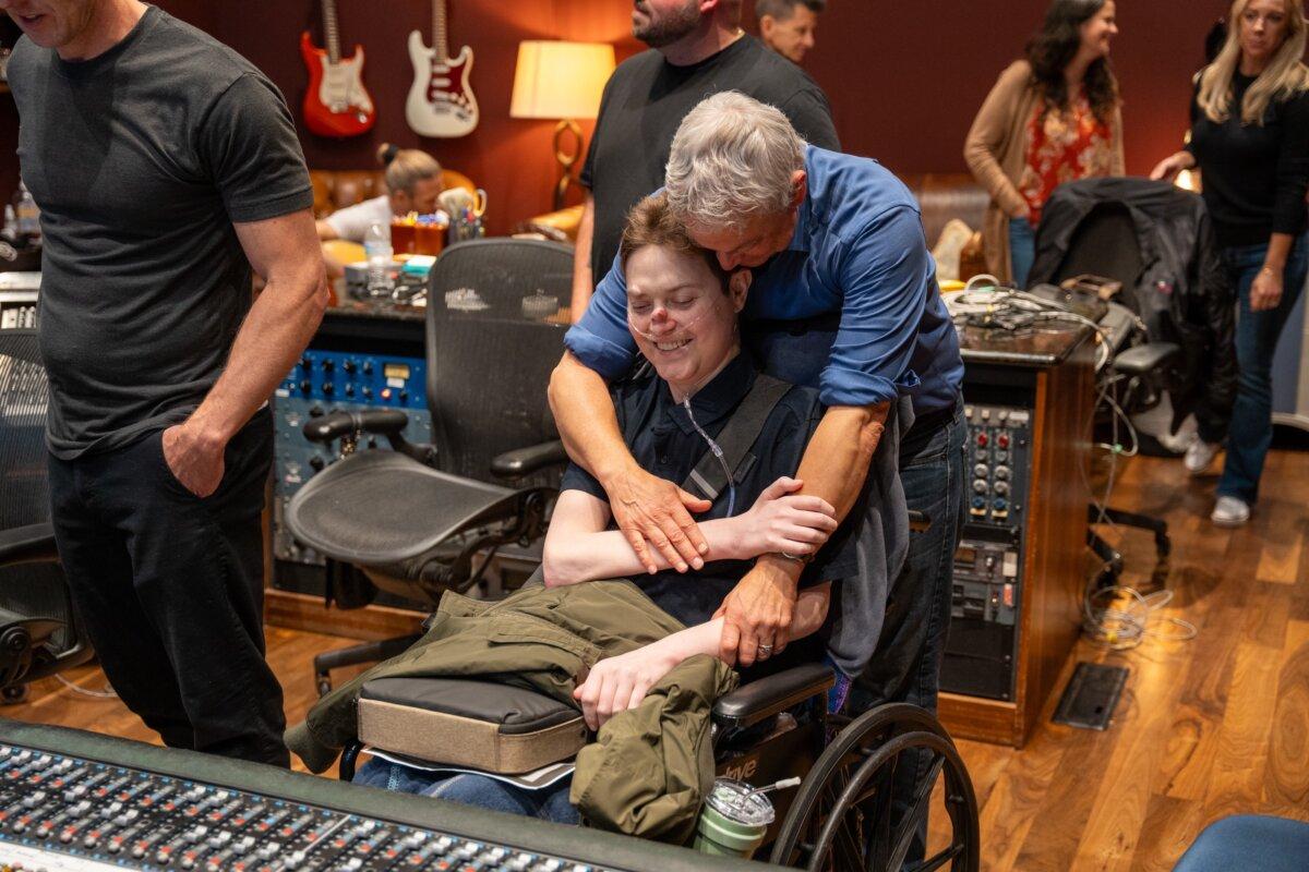 Though paralyzed from the chest down, Mac Sinise was still able to compose music and play the harmonica. His faith sustained him greatly during his battle with chordoma, a rare cancer. (Courtesy of Gary Sinise Foundation)