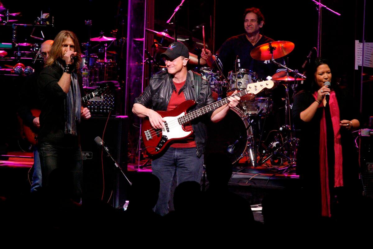 In 2003, Sinise started entertaining troops at home and abroad with the Lt. Dan Band. (Andy Kropa/Stringer/Getty Images)