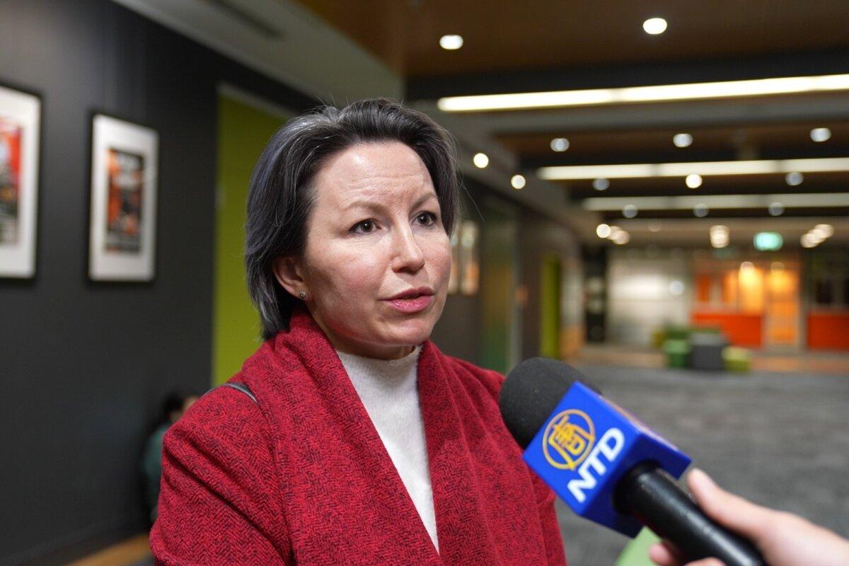 Labor Councillor Jane Grevtseva of the Hills Shire Council described the film as “very, very powerful.” (Tom Han/New Tang Dynasty)