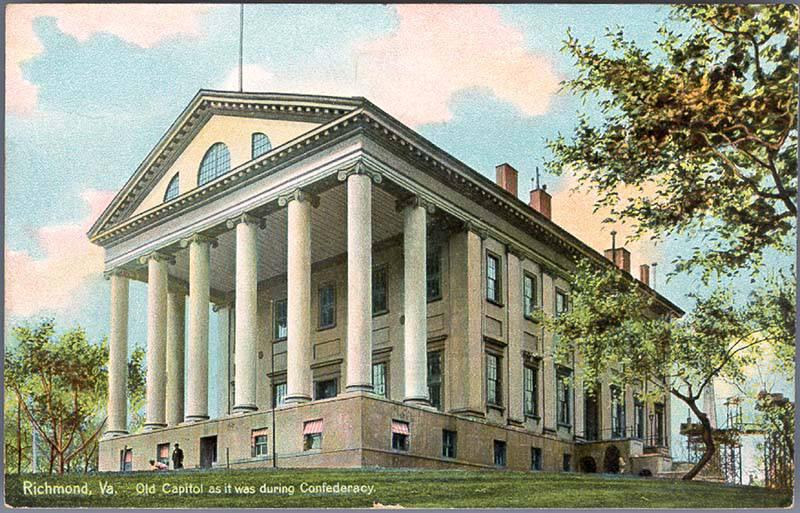 An illustration of the Confederacy's Old Capitol in Richmond, Va., during the Civil War. (Public Domain)