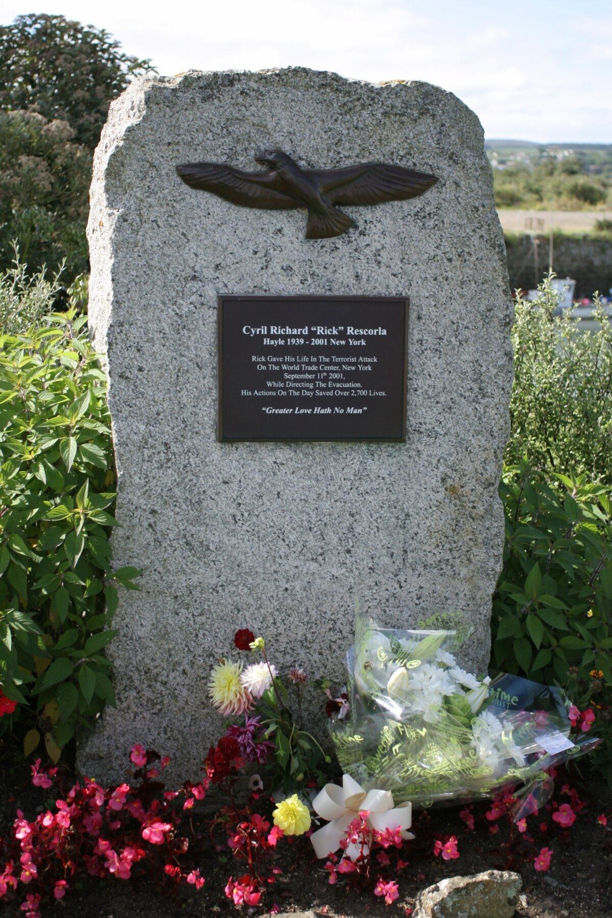 Rick Rescorla Memorial in Hayle, Cornwall. (Ben Darlow/CC BY-SA 3.0)