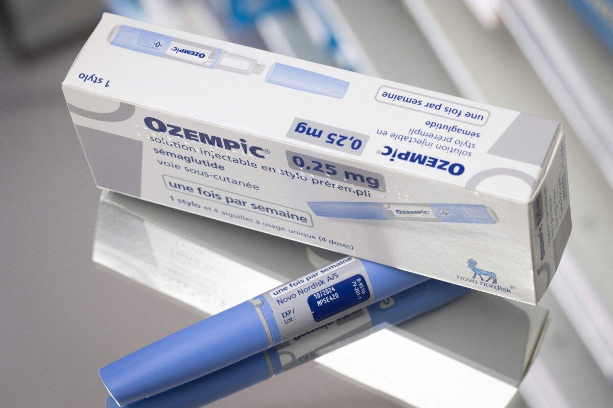 The anti-diabetic medication Ozempic (semaglutide) made by Danish pharmaceutical company Novo Nordisk is seen in Paris on Feb. 23, 2023. (Joel Saget/AFP via Getty Images)