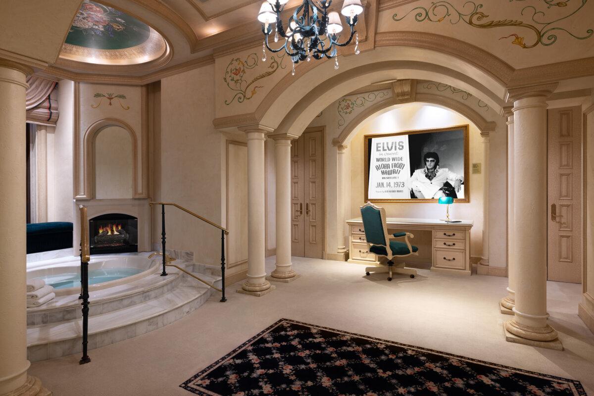 Imperial Sky Villa, aka the "Elvis Suite," is shown at the Westgate. Guests can book the rooftop suite starting at about $20,000 per night. (Westgate Las Vegas/TNS)