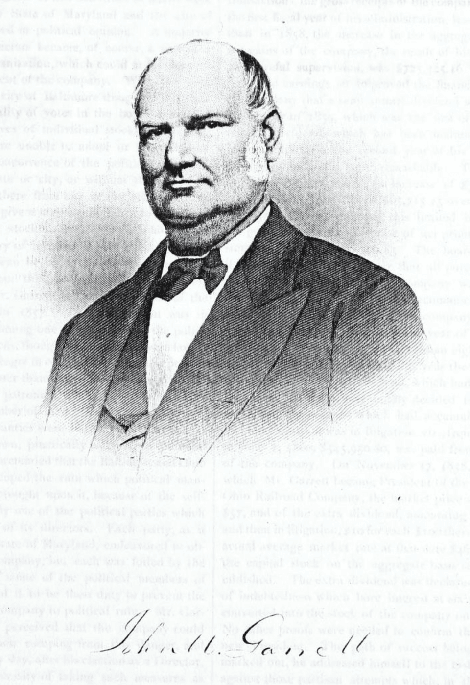 Though John W. Garrett didn't live to see all the construction of all the rail connections he ordered, his business acumen and dedication to B&O Railroad shaped urban development in New England. (Public Domain)