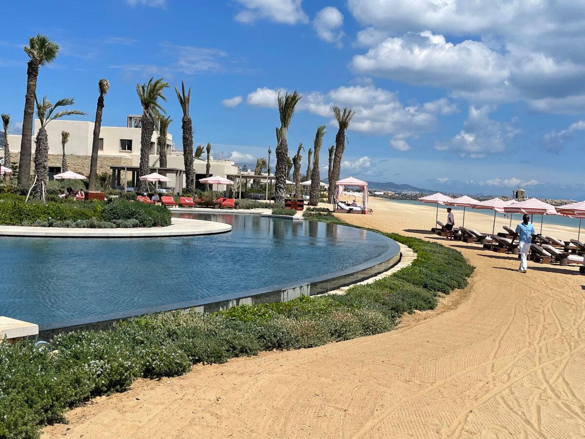 Guests can lounge, swim or walk along a nearly half-mile of private beach at the laid-back, luxury Royal Mansour Tamuda Bay. (Norma Meyer/TNS)