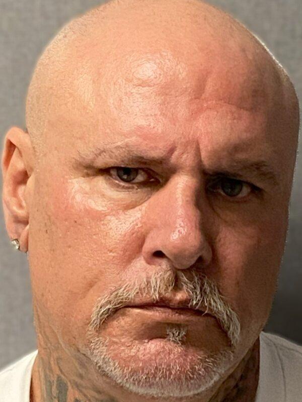 Russell Alan Prentice, 58, of Riverside, was arrested on June 16, 2025, in connection with a "No Kings Day" hit-and-run in Riverside, Calif. (Riverside Police Department)