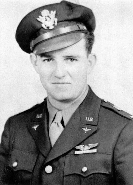 Charlie Brown, circa 1943, when he piloted a B-17 over Germany. (Public Domain)