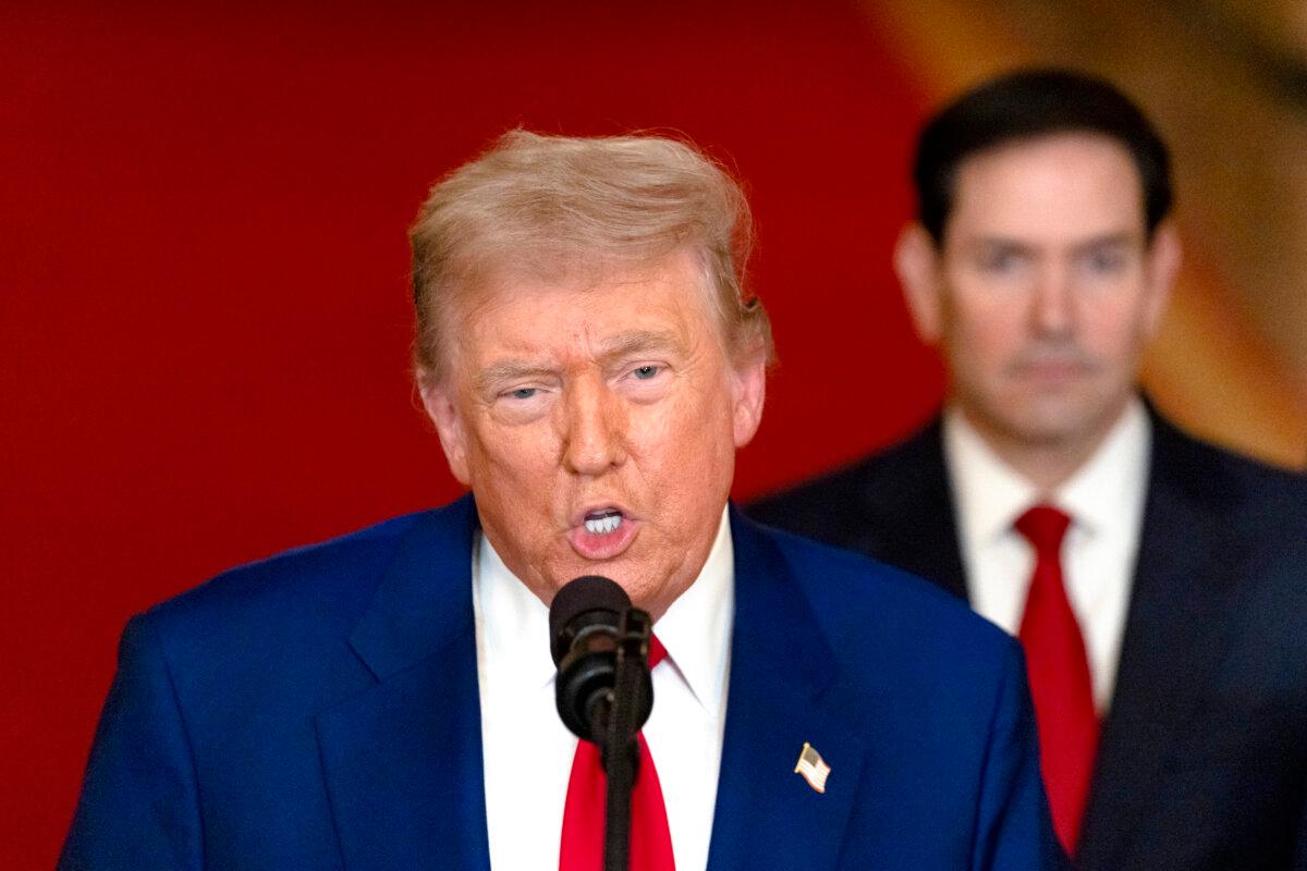 President Donald Trump addresses the nation from the White House on June 21, 2025. (Carlos Barria/AFP via Getty Images)