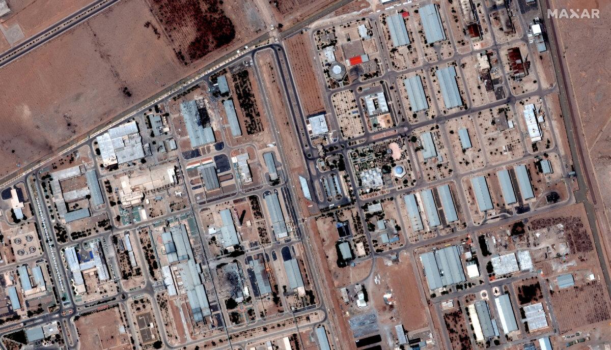 Satellite image shows an overview of Isfahan Nuclear Technology Center before it was hit by U.S. airstrikes, in Isfahan, Iran, on June 16, 2025. (Maxar Technologies/Handout via Reuters)
