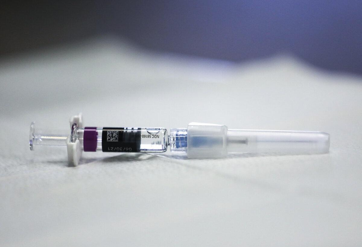 An influenza vaccine in a file photograph. (Mario Tama/Getty Images)