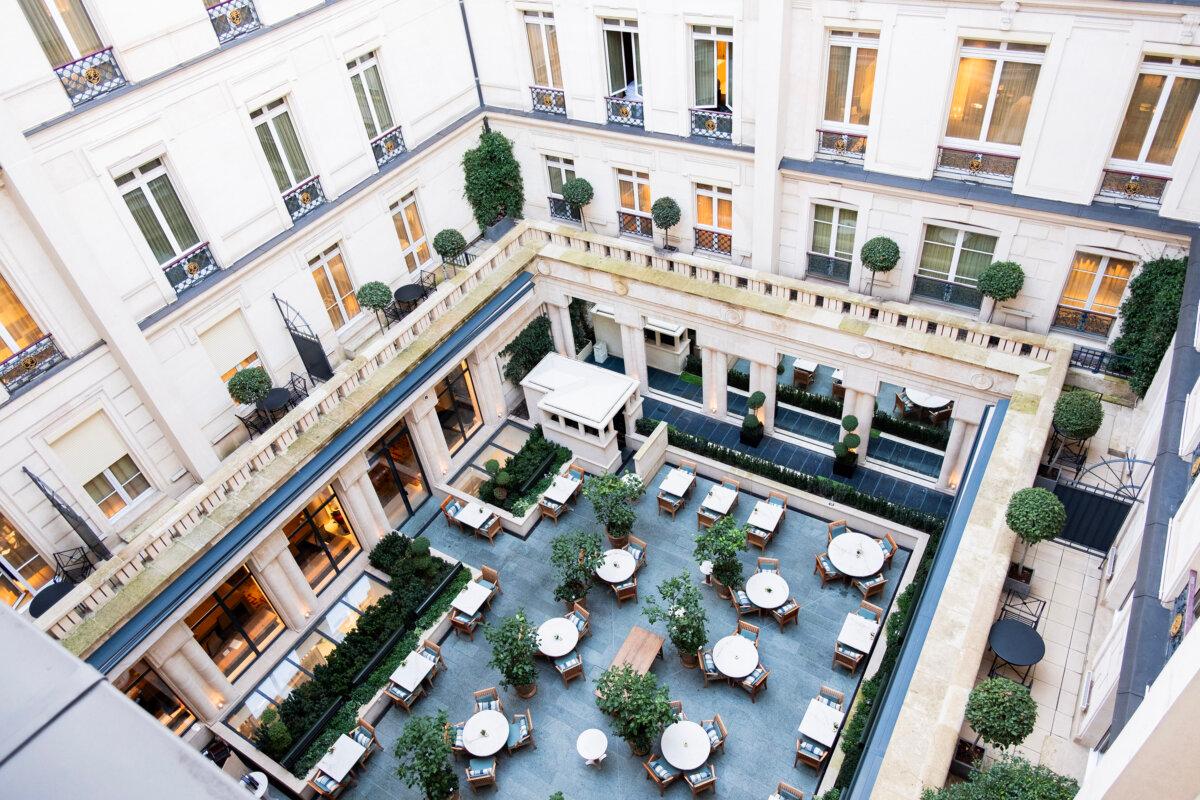 A bird's eye view of the elegant Park Hyatt Paris-Vendôme. (Benjamin Myers/TNS)