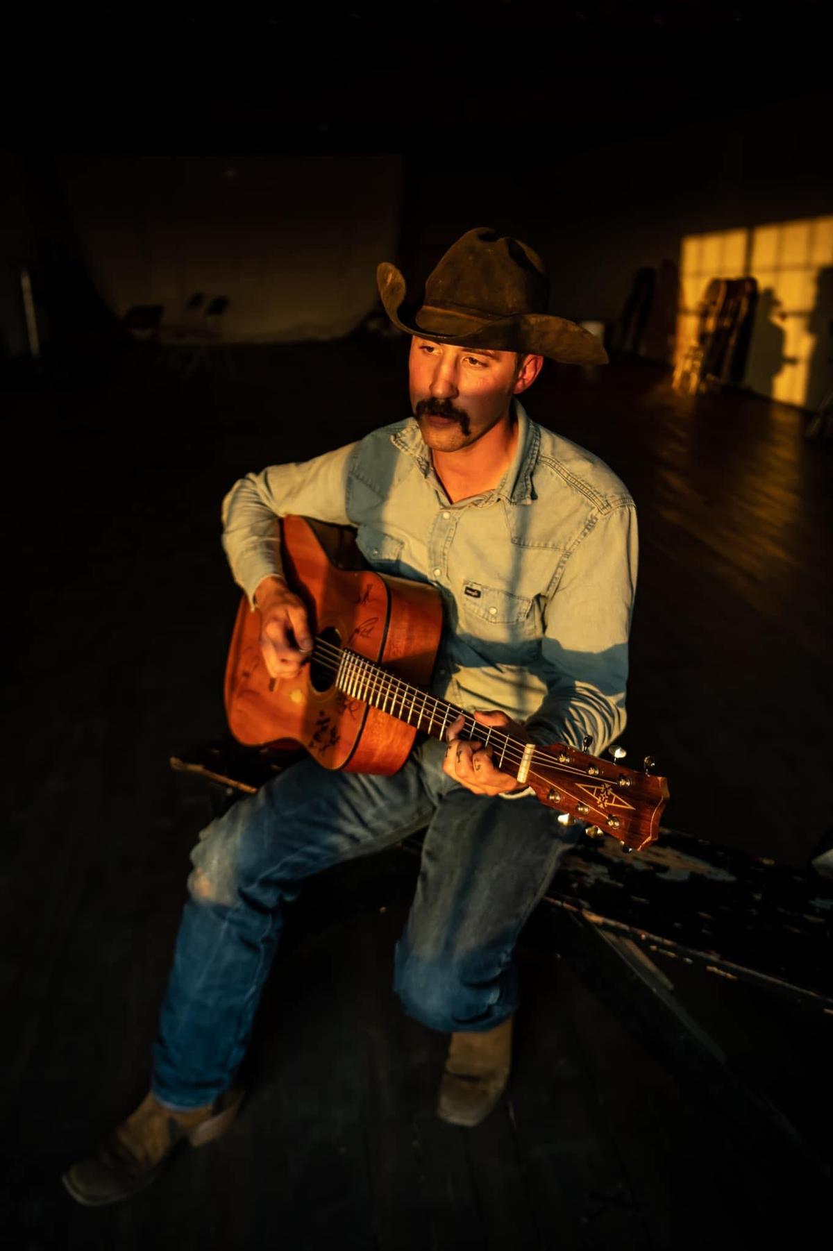 Musician Matt Daniel photographed at 1916 Studio & Lounge in Seymore, Texas. (Shana B/Courtesy of Matt Daniel)