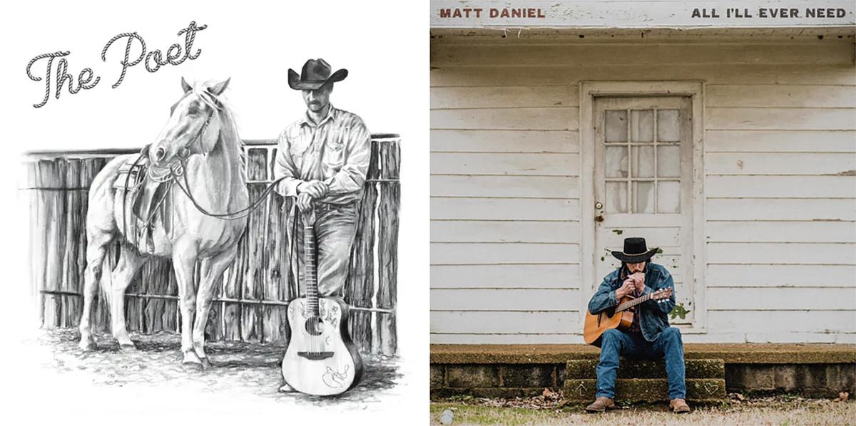 Matt Daniel's albums (L) "The Poet" released in 2025 and "All I'll Ever Need," released in 2022. (Courtesy of Matt Daniel)