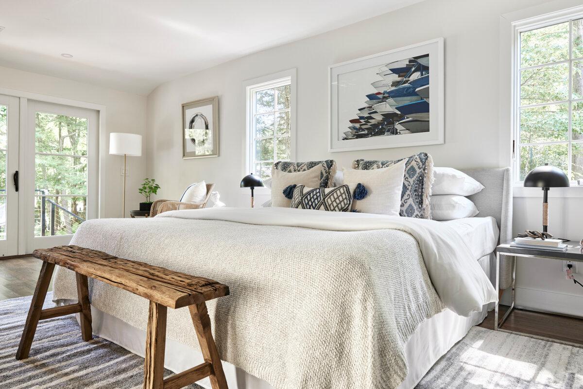 Relaxed linens and various textures serve as the ideal feel for a more laid back bedroom. (Handout/TNS)