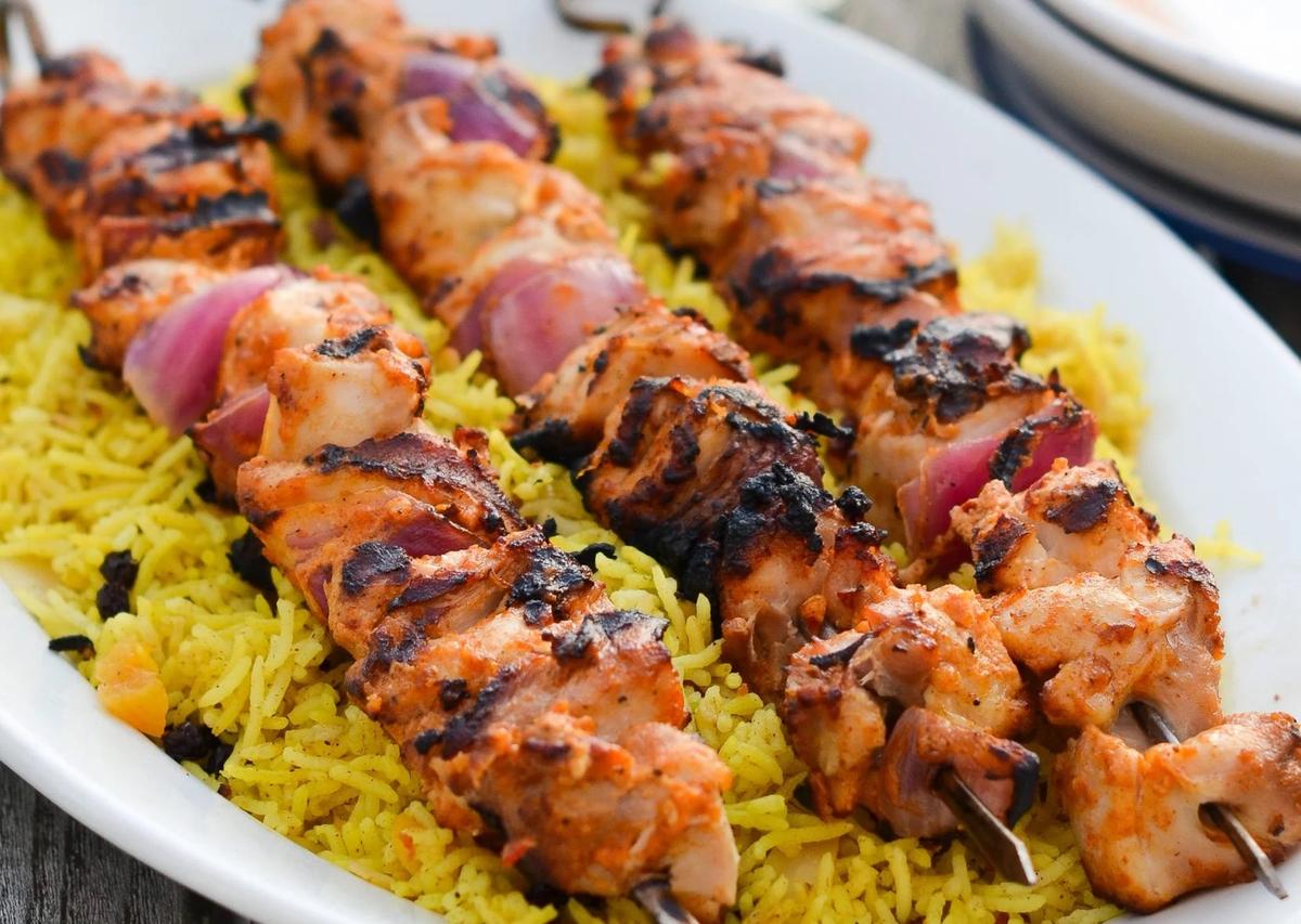 Middle Eastern-Style Grilled Chicken Kabobs