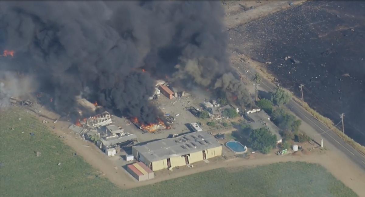 7 Missing After Explosion at California Fireworks Warehouse Sets Off Massive Blaze