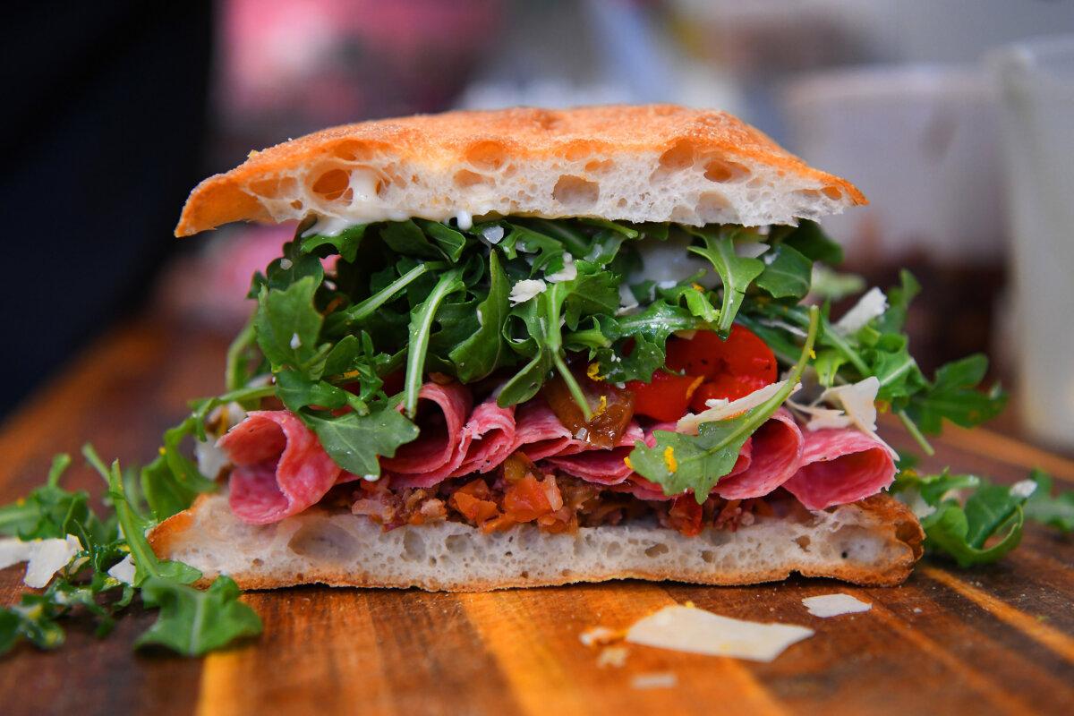 A Genoa Salami sandwich at Lucia's Craft Sandwich in Crockett, California, on Sunday, June 15, 2025. (Jose Carlos Fajardo/Bay Area News Group/TNS)