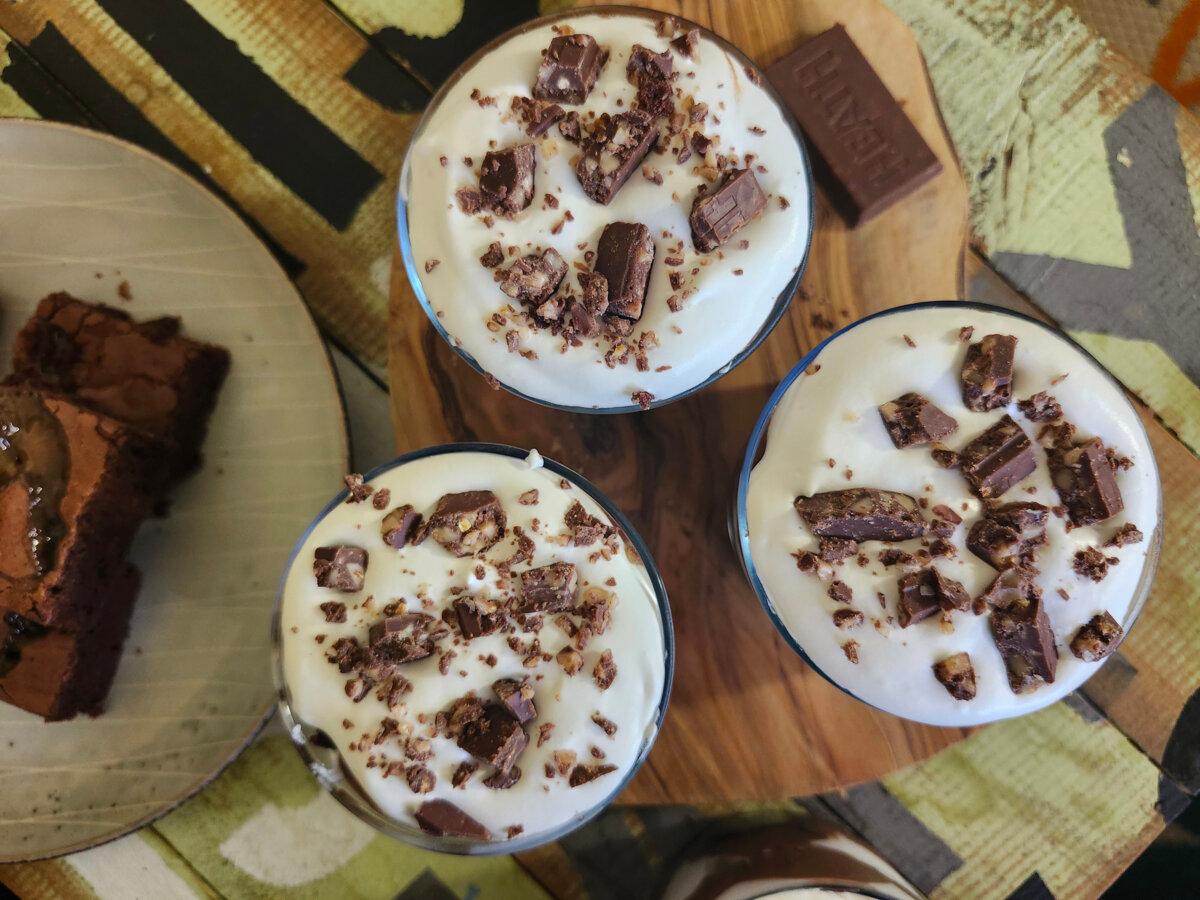 You could accent this chocolate trifle any number of ways, including those that exclude toffee bars and include something that increases its nutritional properties, if marginally. Chopped nuts, for example. (Amy Drew Thompson/Orlando Sentinel/TNS)
