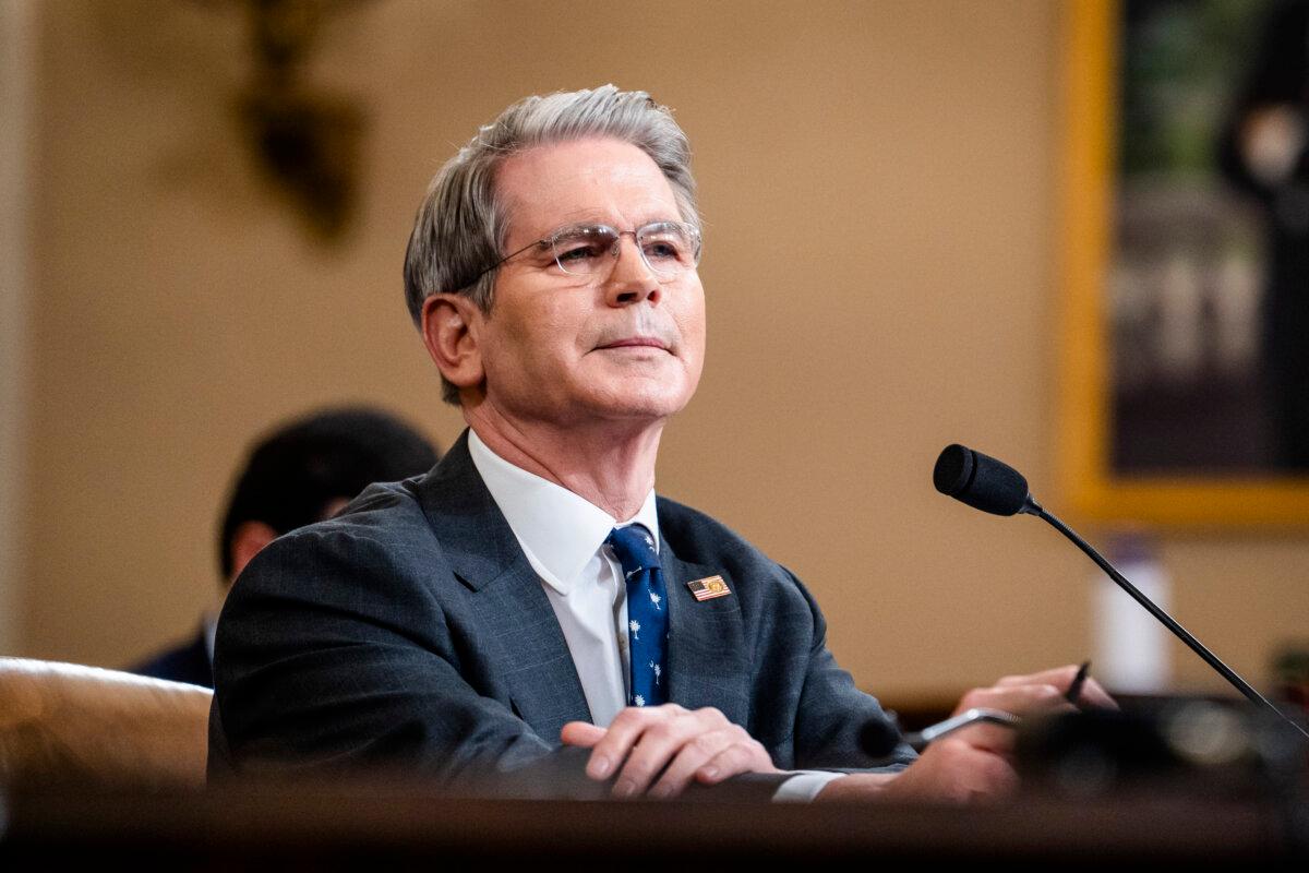 Treasury Secretary Scott Bessent testifies before the House Ways and Means Committee on Capitol Hill on June 11, 2025. (Madalina Vasiliu/The Epoch Times)