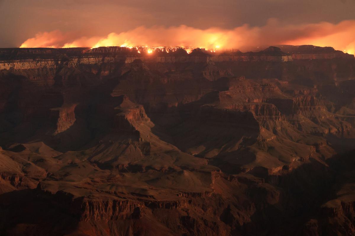 Grand Canyon Fire That Was Left to Burn Swells 50 Percent After Destroying Historic Lodge