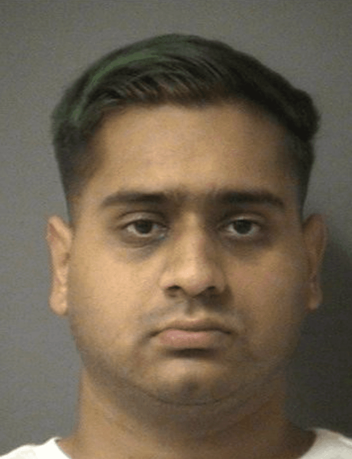Brampton resident Kanwarjyot Singh Manoria has been arrested and charged in connection with death threats made in June 2025 against Brampton Mayor Patrick Brown and his family. (Police handout photo)