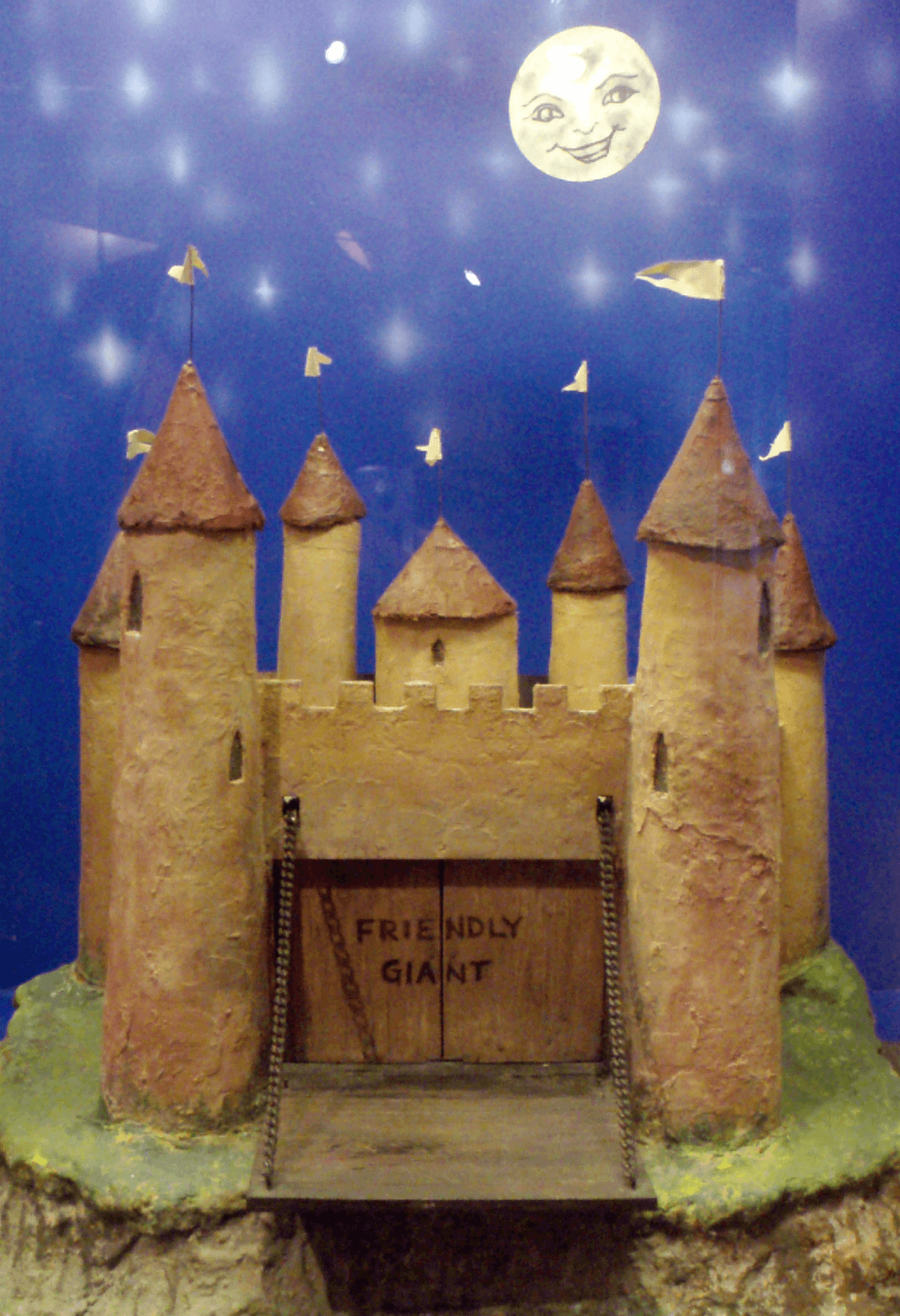 The model castle used during the opening and closing sequence of “The Friendly Giant.” (Public Domain)