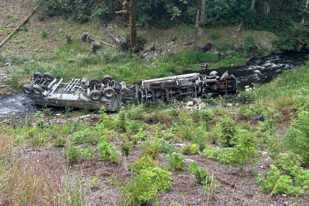 Tanker Truck Crashes and Spills Fuel Into Creek on Washington’s Olympic Peninsula